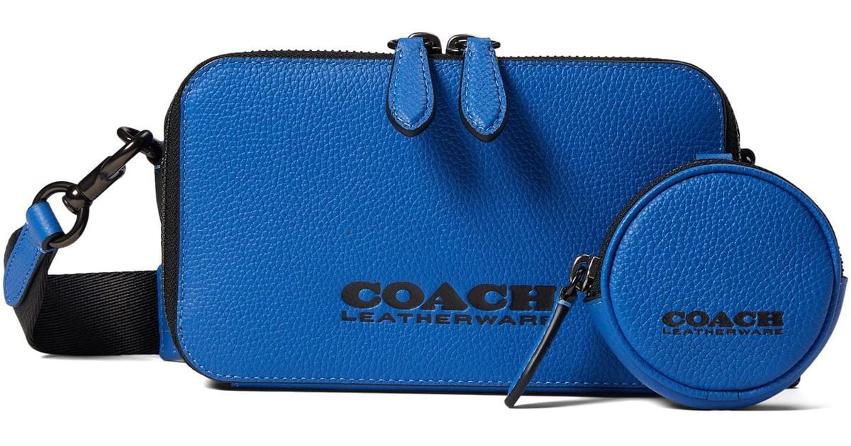 COACH Charter Slim Crossbody In Pebble Leather With Leatherware