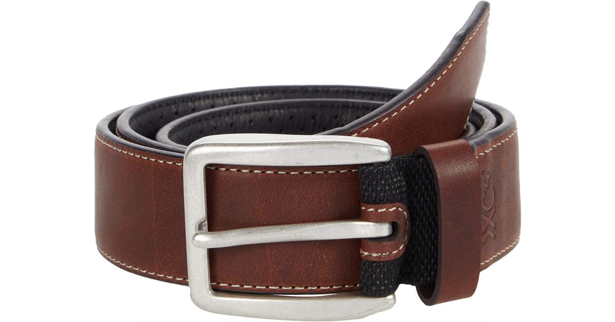 Johnston & Murphy Leather Xc4 Sport Casual Belt in Mahogany (Brown) for ...