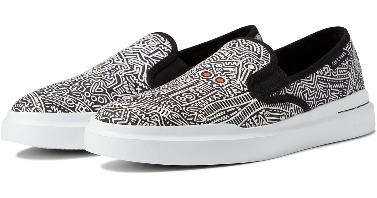 Cole Haan Rubber Keith Haring Grandpro Rally Slip-on In Black For Men ...