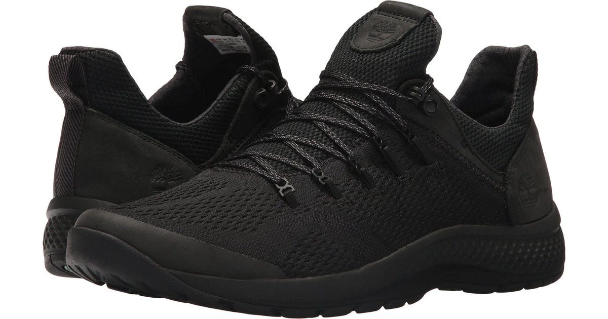 timberland black flyroam trail low trainers