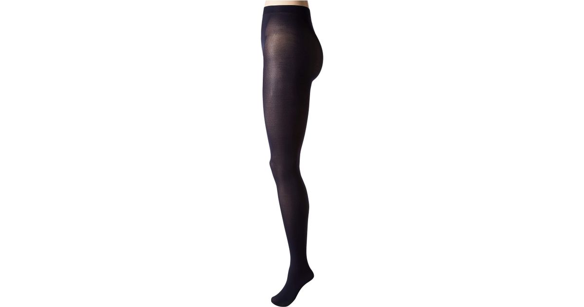 Hue Cotton Opaque Tights in Navy (Blue) Lyst