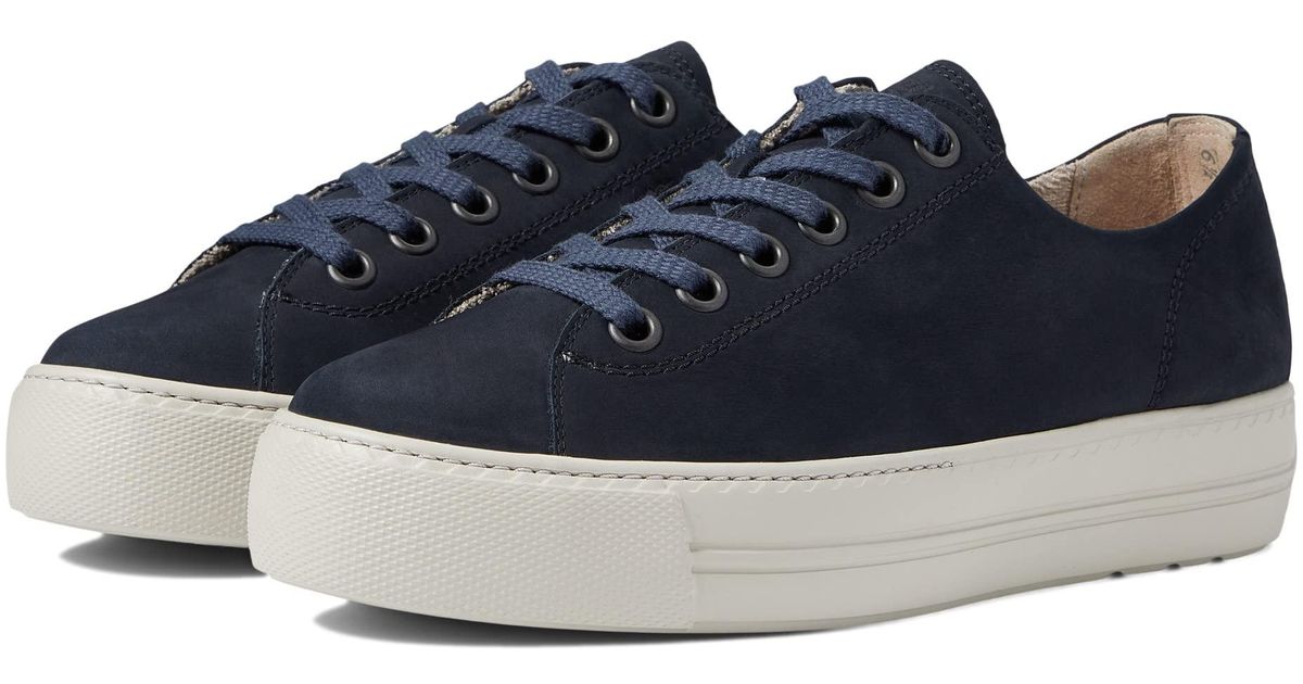 Paul Green Suede Bixby Sneaker in Green (Blue) Lyst
