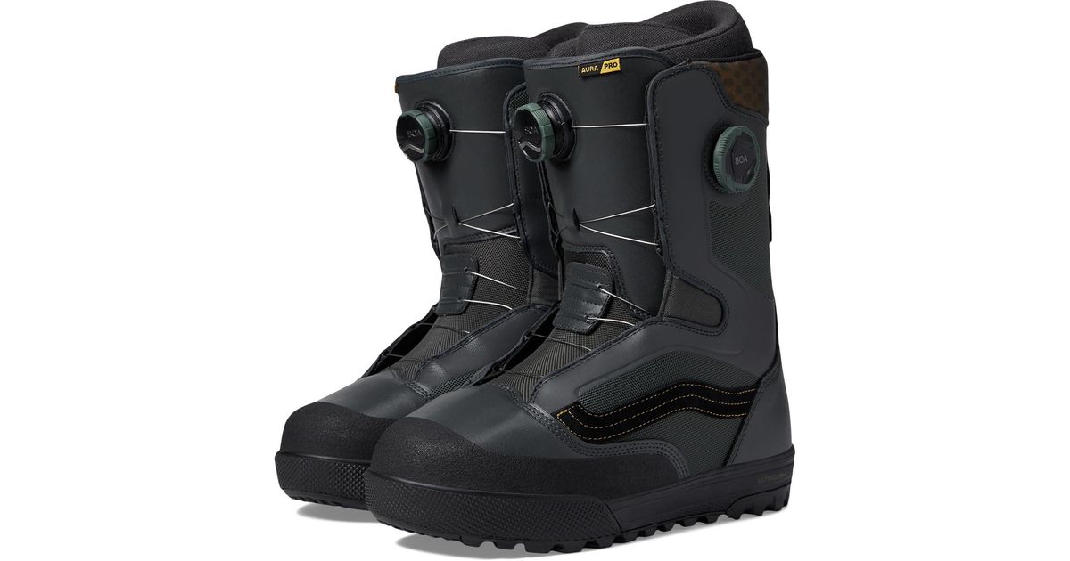 Vans Aura Pro Snowboard Boots in Black for Men Lyst