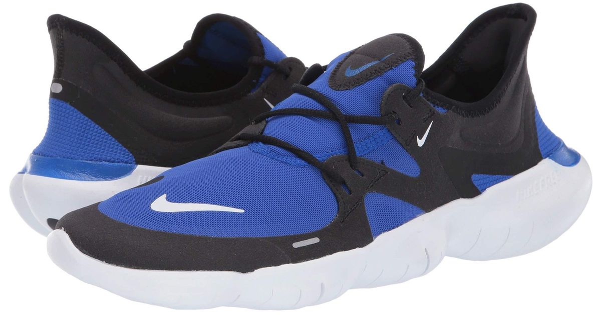 Nike Lace Men's Free Rn 5.0 Running Shoe in Blue/White (Blue) for Men | Lyst