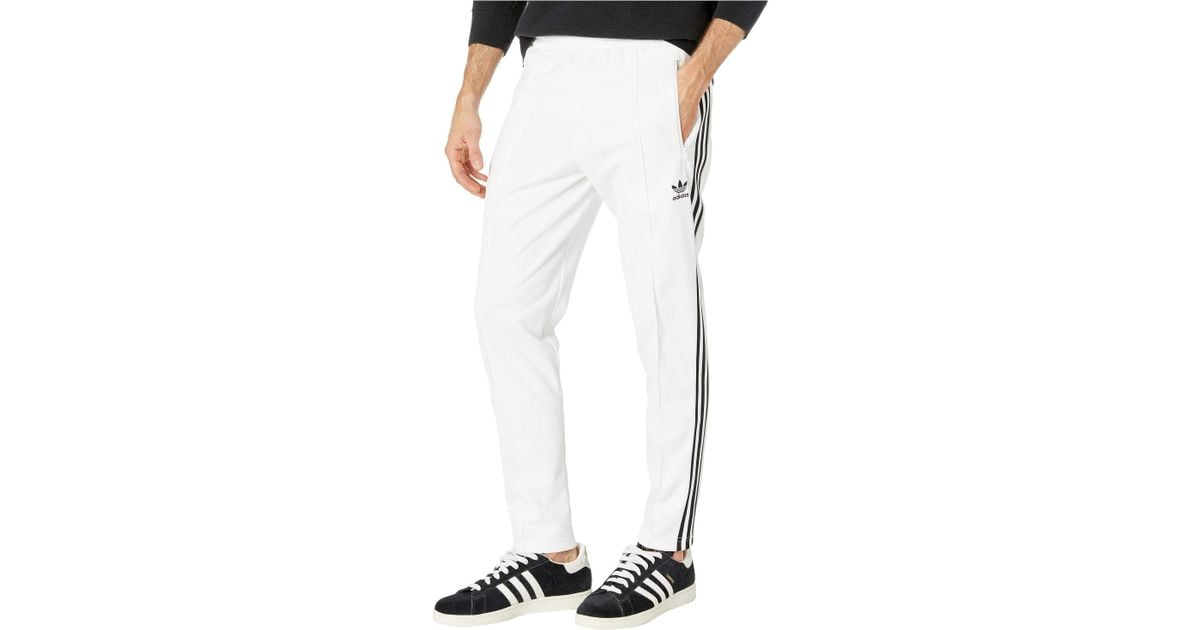 adidas Originals Cotton Franz Beckenbauer Track Pants in White for Men |  Lyst