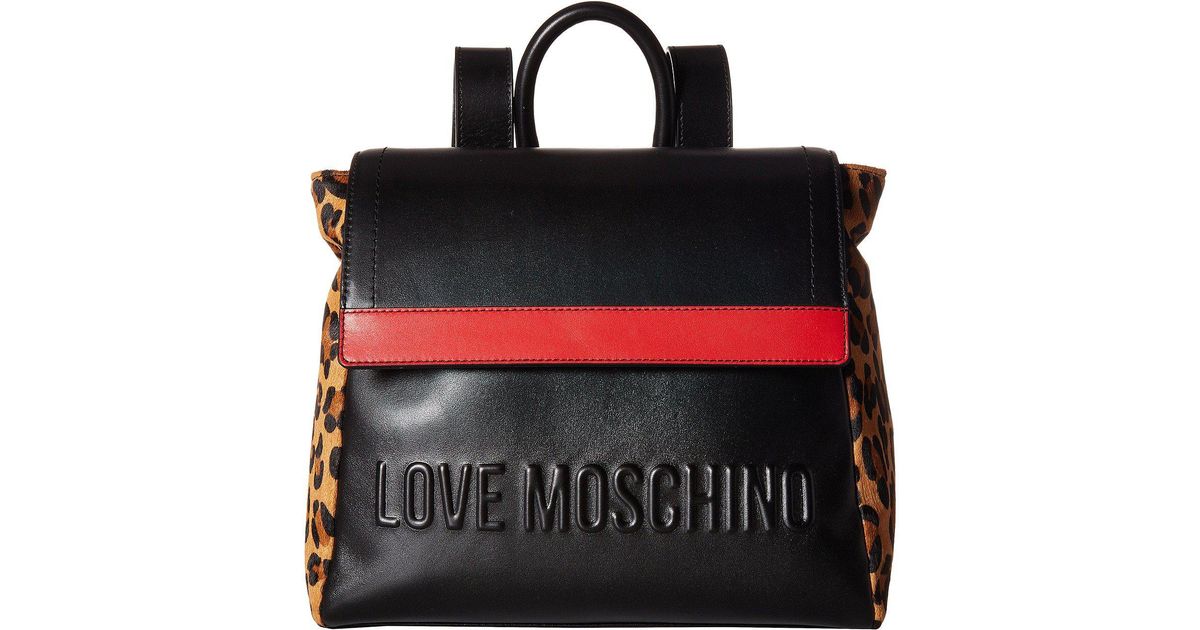 love moschino leopard bag