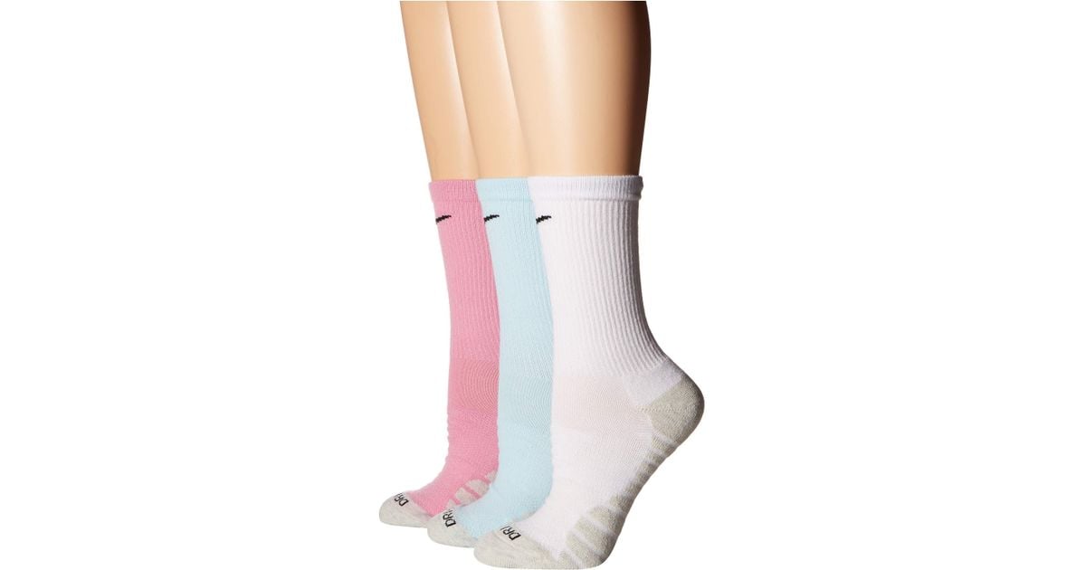 Quiksilver Women/'s Pack of 3 Crew Sports Trainer Cushion Socks