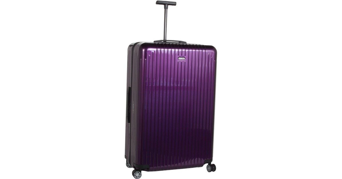 rimowa purple luggage