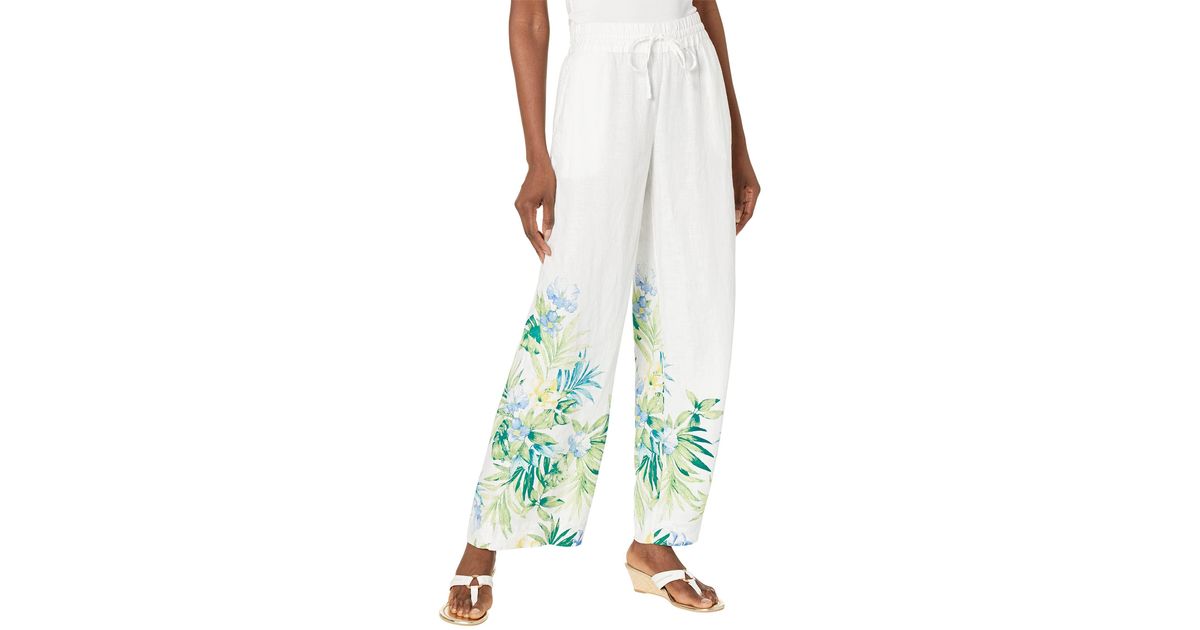 Tommy Bahama Tropical Retreat Highrise Easy Pants in White Lyst