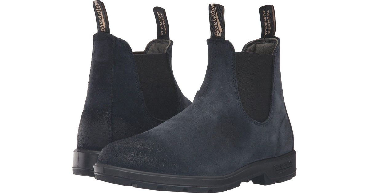 navy blue blundstones
