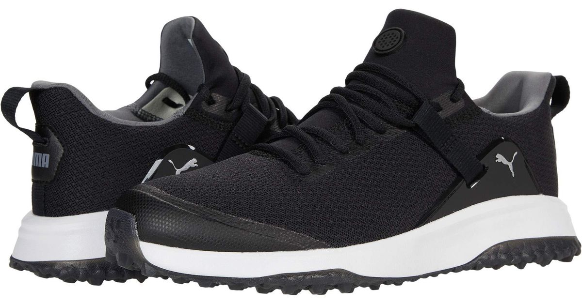 puma men black fusion running shoes