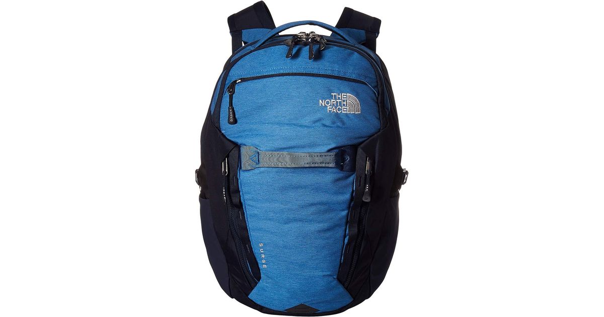 The North Face Fleece Surge Backpack Dish Blue Light Heather Urban Navy Backpack Bags For Men Lyst The North Face Fleece Surge Backpack Dish Blue Light Heather Urban Navy Backpack Bags For Men Lyst