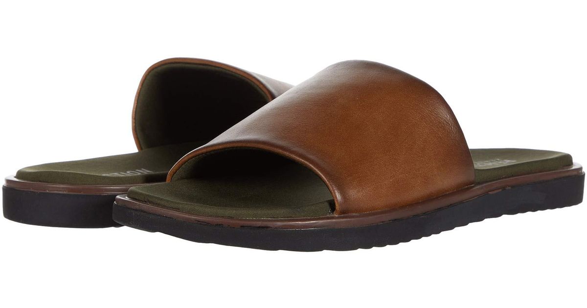 Kenneth Cole Reaction Arie Slide in Brown/Olive (Brown) for Men 