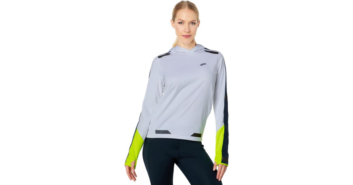 run visible thermal hoodie
