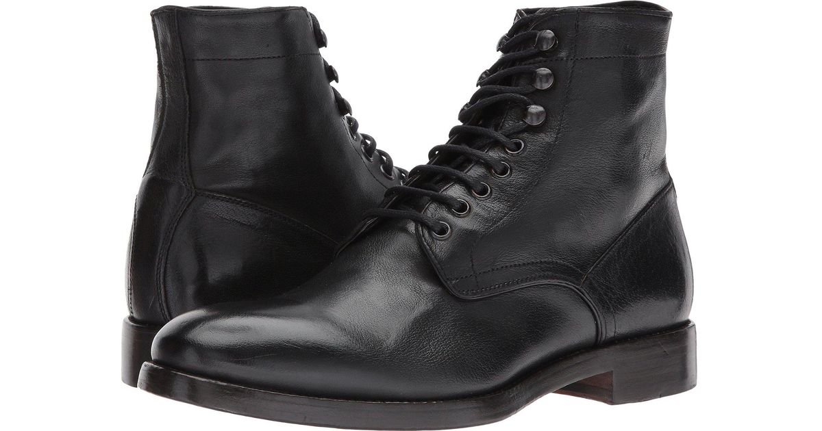 Frye Leather Chase Lace-up in Black for 