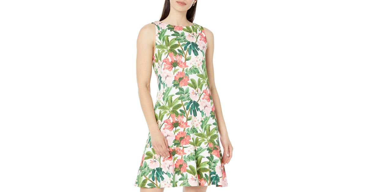 Tommy Bahama Darcy Fairway Blooms Flounce Dress in Green | Lyst