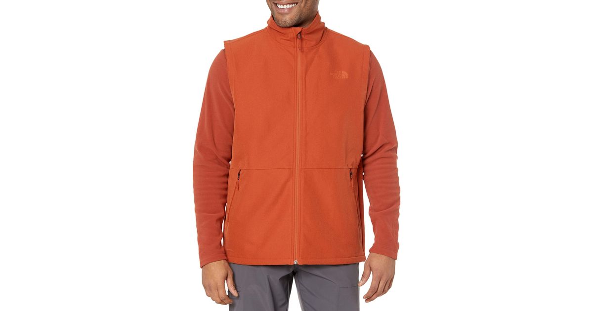 The North Face Camden Softshell Vest in Orange for Men Lyst