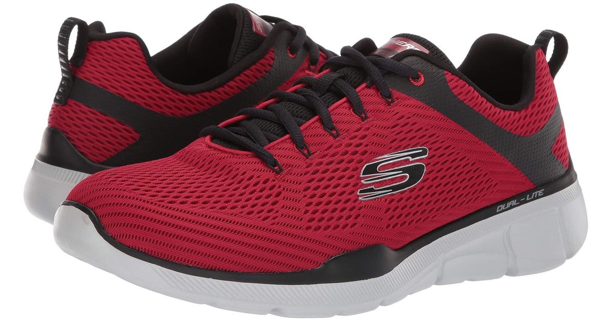 Skechers Synthetic Equalizer 3.0-52927, Low Top Trainers in Red/Black (Red)  for Men | Lyst