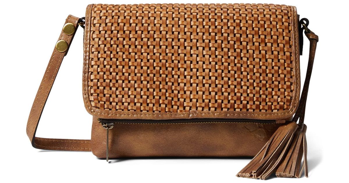 Patricia Nash Leather Corfu Crossbody in Beige (Natural) | Lyst