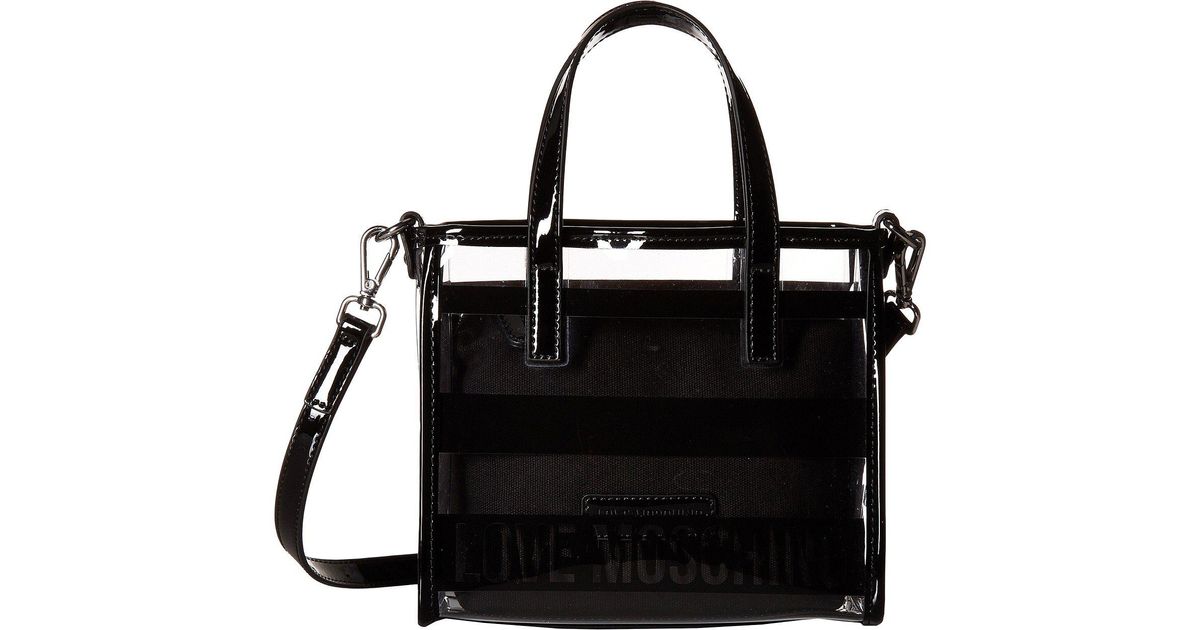 moschino clear tote