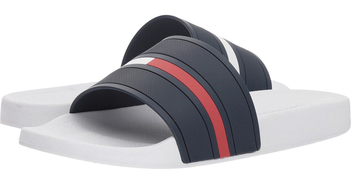 tommy hilfiger men's ennis slide sandals