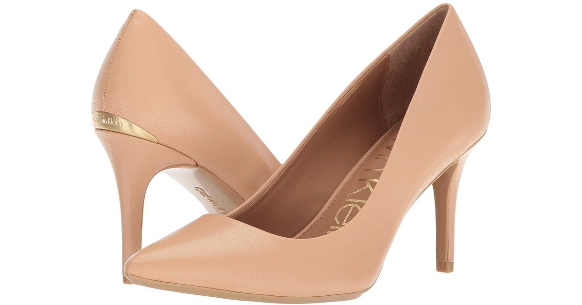 calvin klein gayle patent pumps