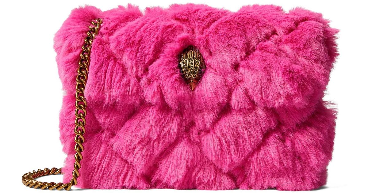 Kurt Geiger Faux Fur Medium Kensington in Pink Lyst