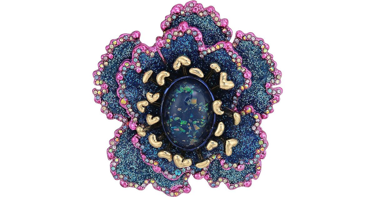 betsey johnson rose flower wood clog sandals