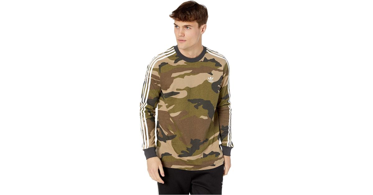 adidas camo long sleeve t shirt