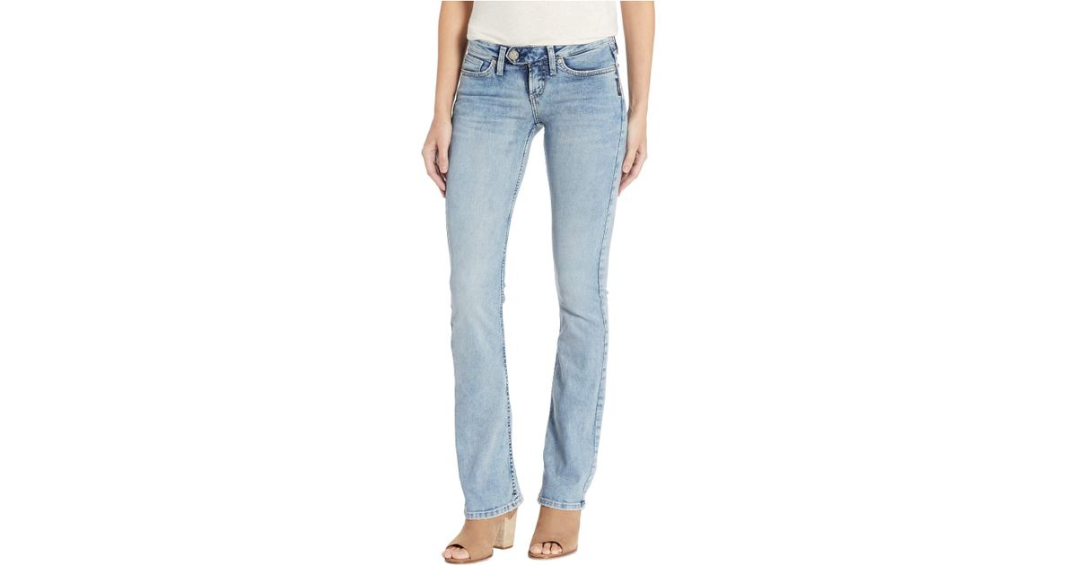 Silver Jeans Co. Denim Tuesday Low Rise Slim Bootcut Jeans In Indigo  L12602asc275 in Blue - Lyst