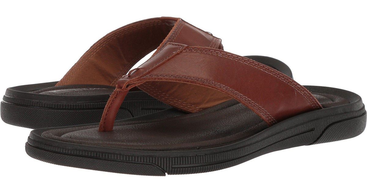 Kenneth Cole Leather Yard Sandal B (cognac) Men's Sandals in Brown for ...