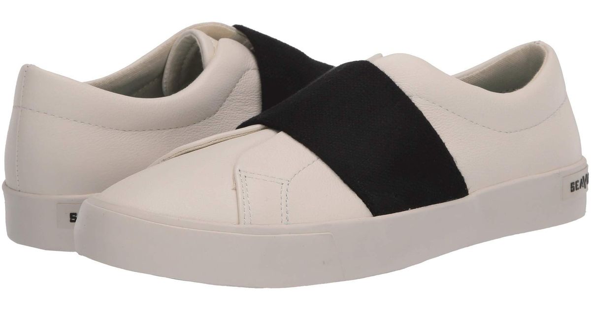 seavees white leather