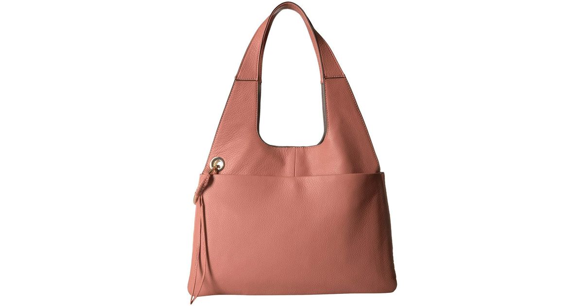 Vince Camuto Leather Margi Hobo in Brown - Lyst