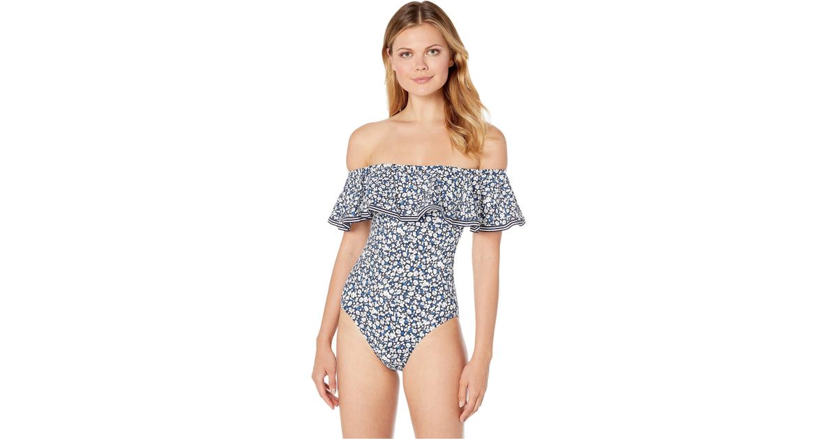 ralph lauren off the shoulder swimsuit