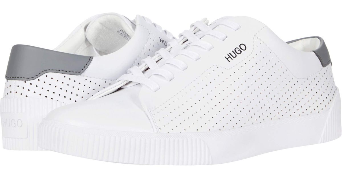 hugo boss zero leather trainers