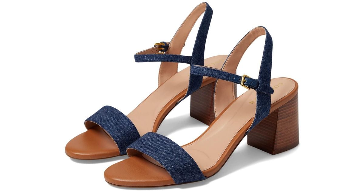 Cole Haan Josie Block Heel Sandal in Blue Lyst
