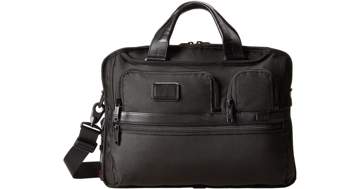 Tumi Synthetic Tpasstm Medium Screen Laptop Slim Brief (black