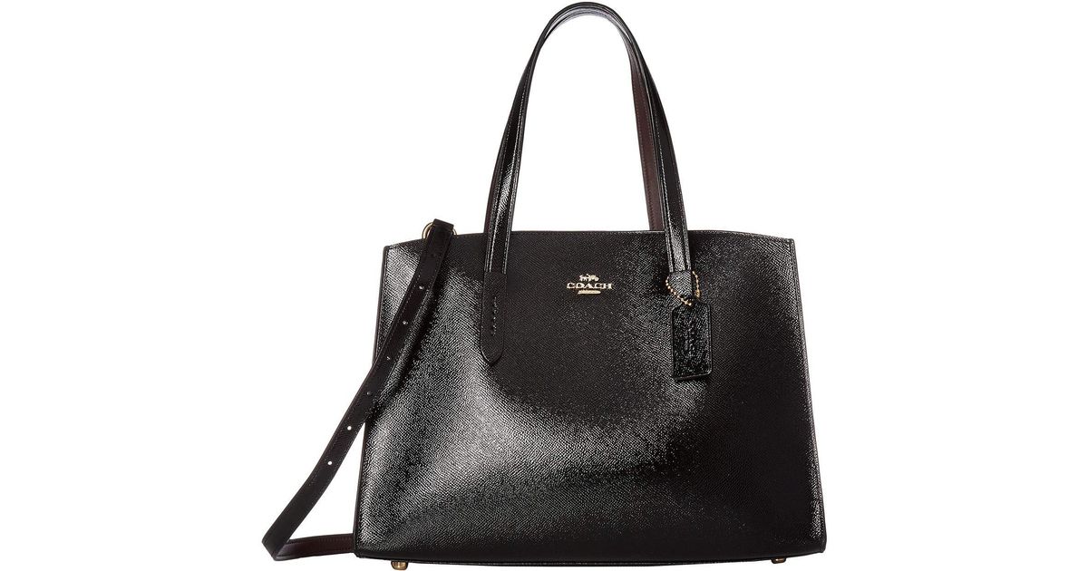 coach charlie leather tote