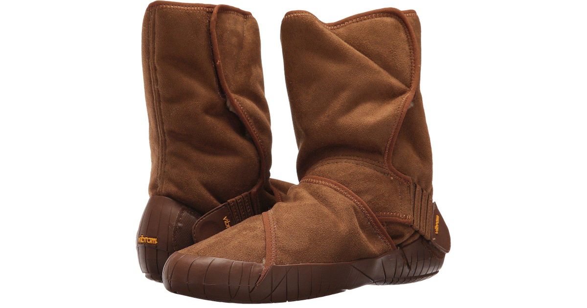Vibram Fivefingers Furoshiki Classic Shearling Mid Brown Shoes Lyst