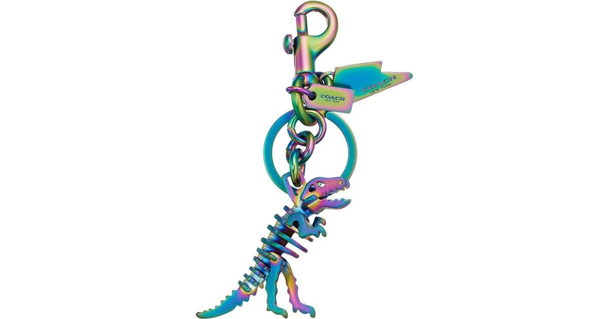 COACH T Rex Bag Charm in Blue Lyst