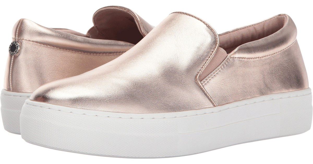 Steve Madden Suede Rose Gold Gills Slip 