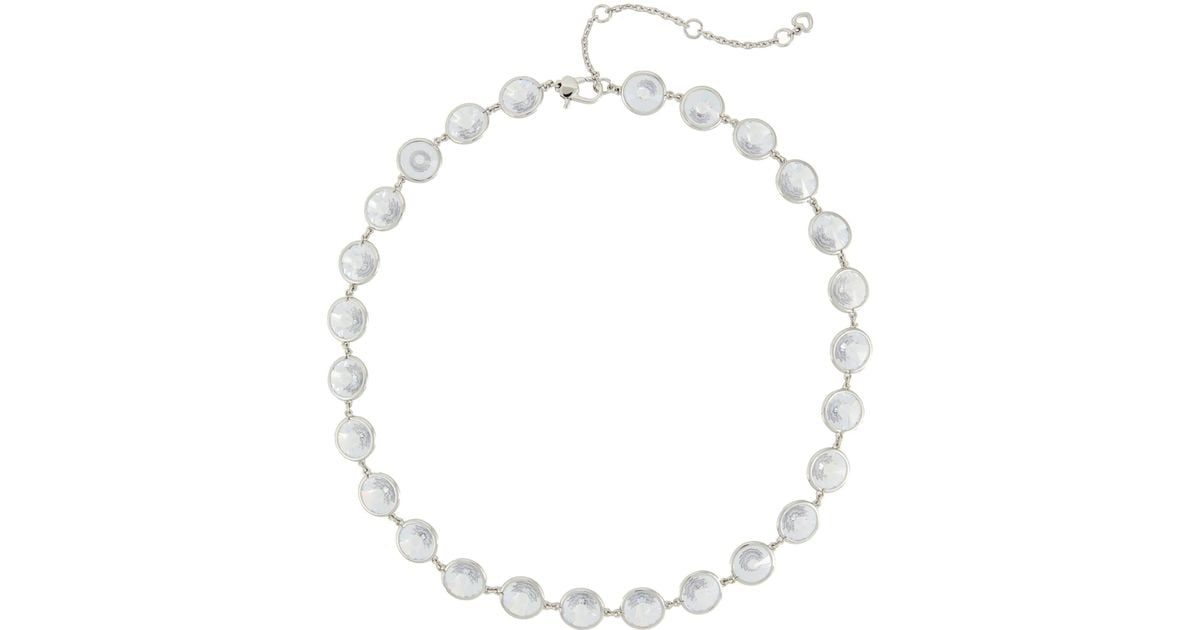 Kate Spade Sparkling Chandelier Short Necklace in Silver (Metallic) - Lyst