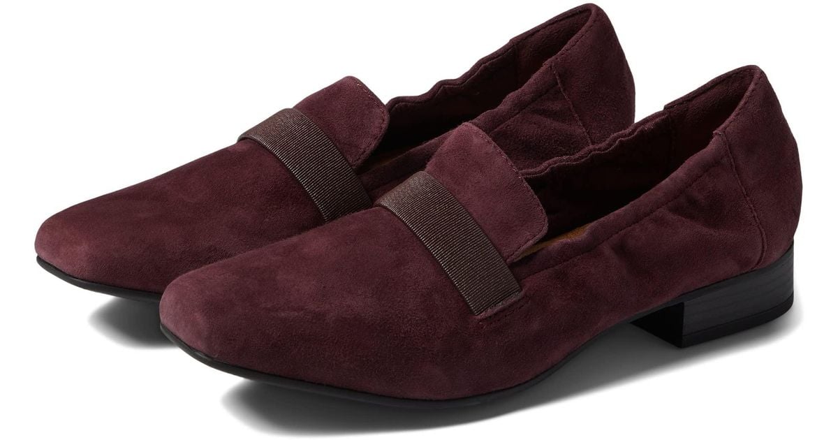 Clarks Leather Tilmont Eve in Burgundy (Red) | Lyst
