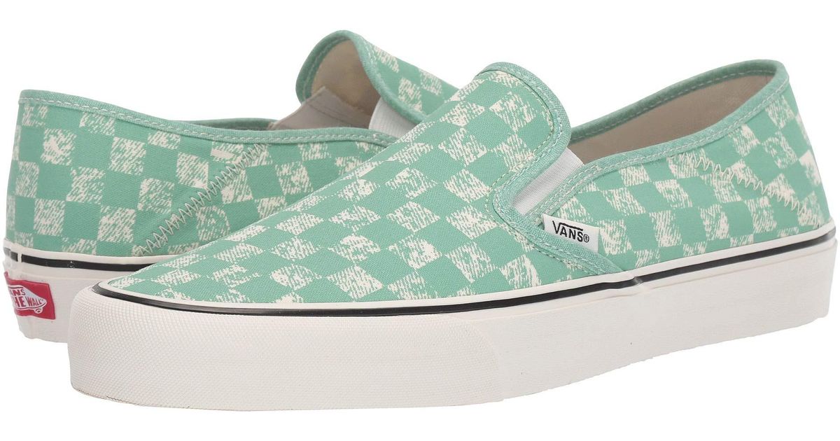 vans authentic sf distressed checkerboard
