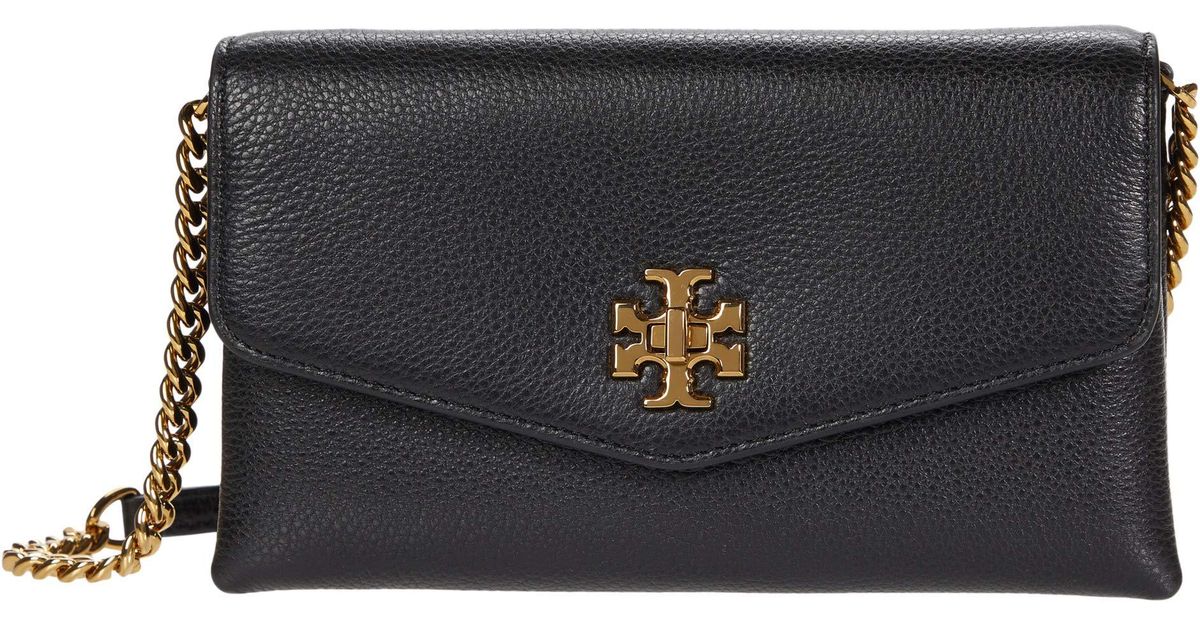 tory burch kira pebbled chain wallet