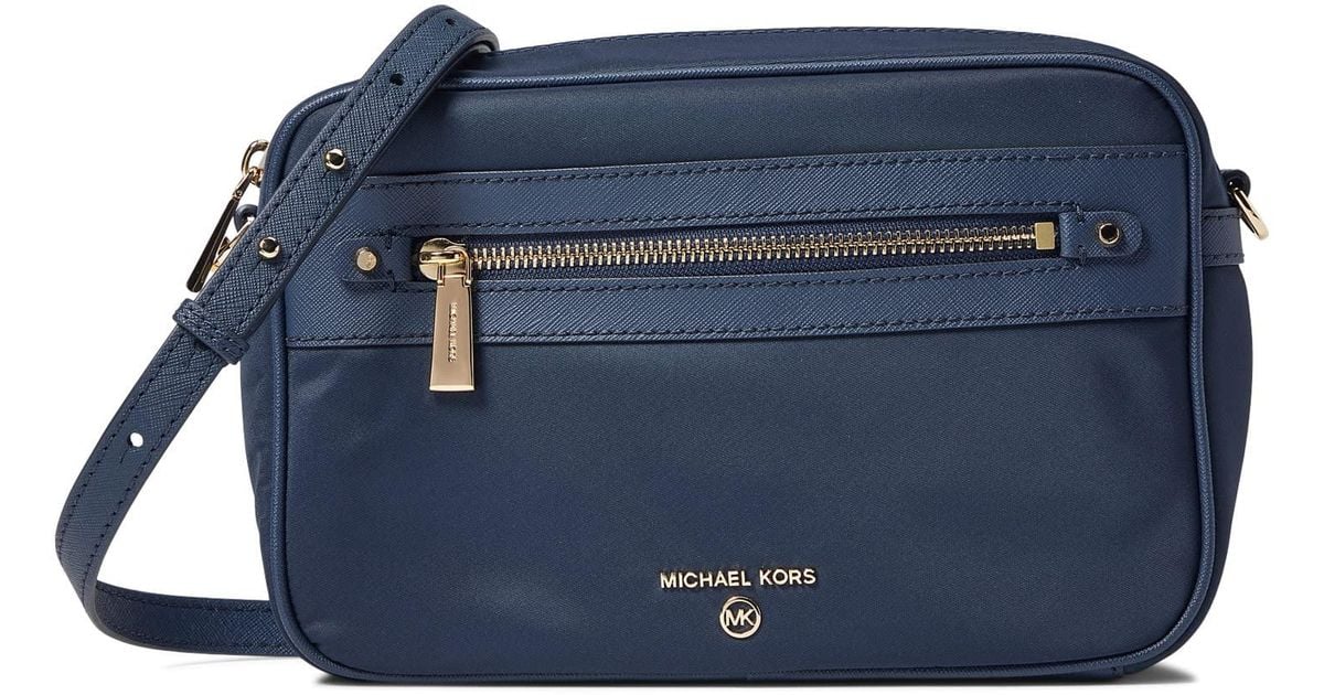 Michael Kors Large Nylon Gabardine Crossbody Bag in Blue Lyst
