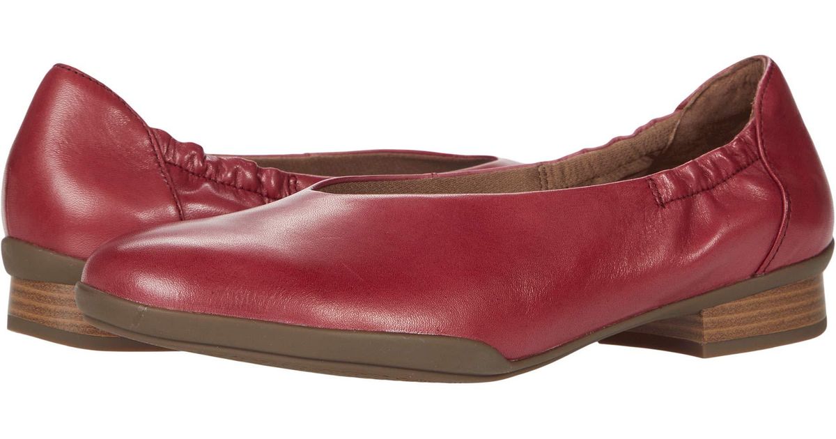 dansko leather flats