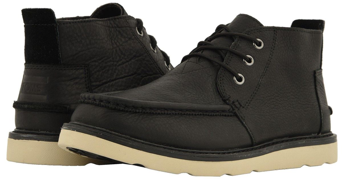 toms waterproof leather chukka boots