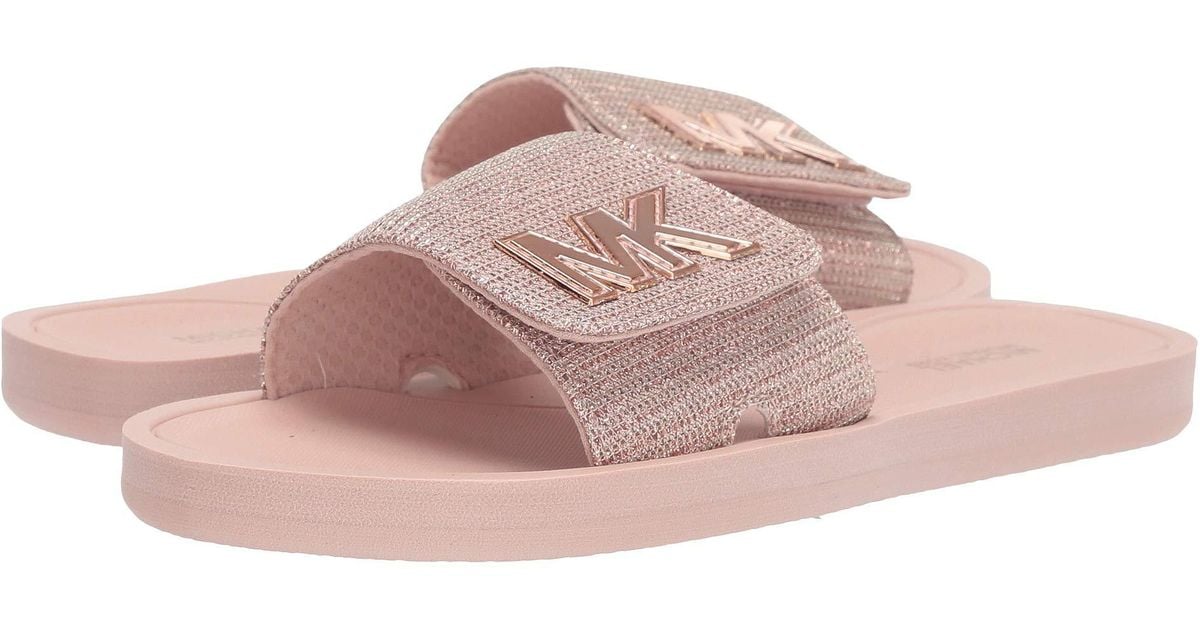 womens glitter slide sandals