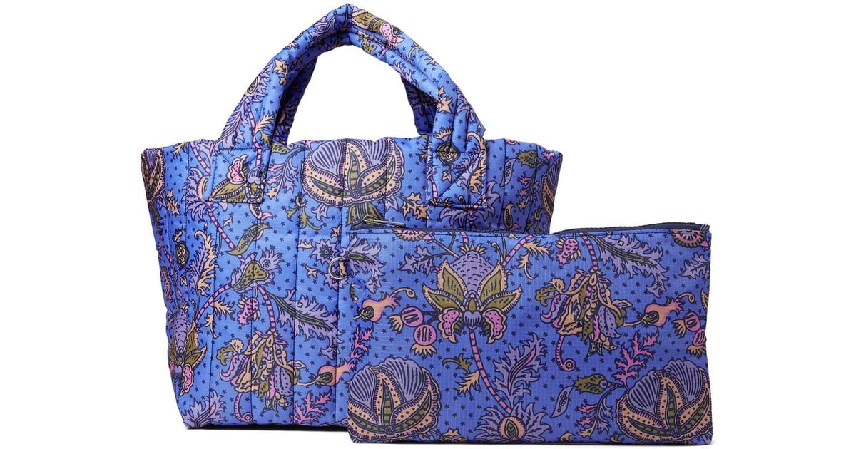 Roberta Roller Rabbit Amanda Star Quilted Nylon Tote in Blue | Lyst